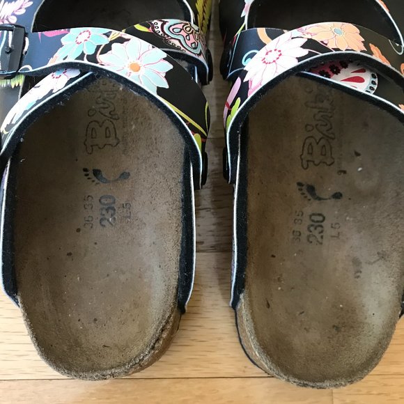 Birkenstock | Shoes | Birkis Birkenstock Floral Pattern Closed Toe Clogs | Poshmark